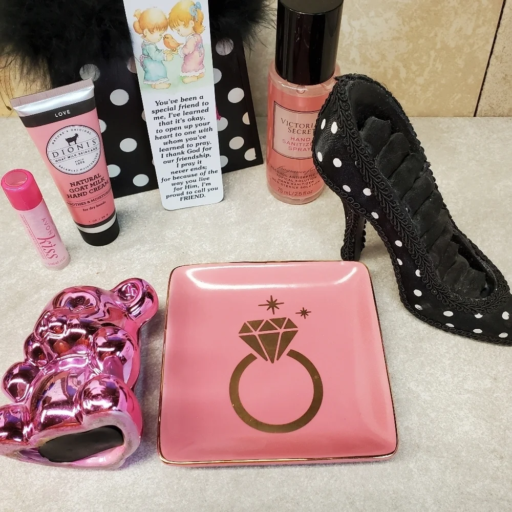 💍💰🔖 Pink & Black Bundle of items Set